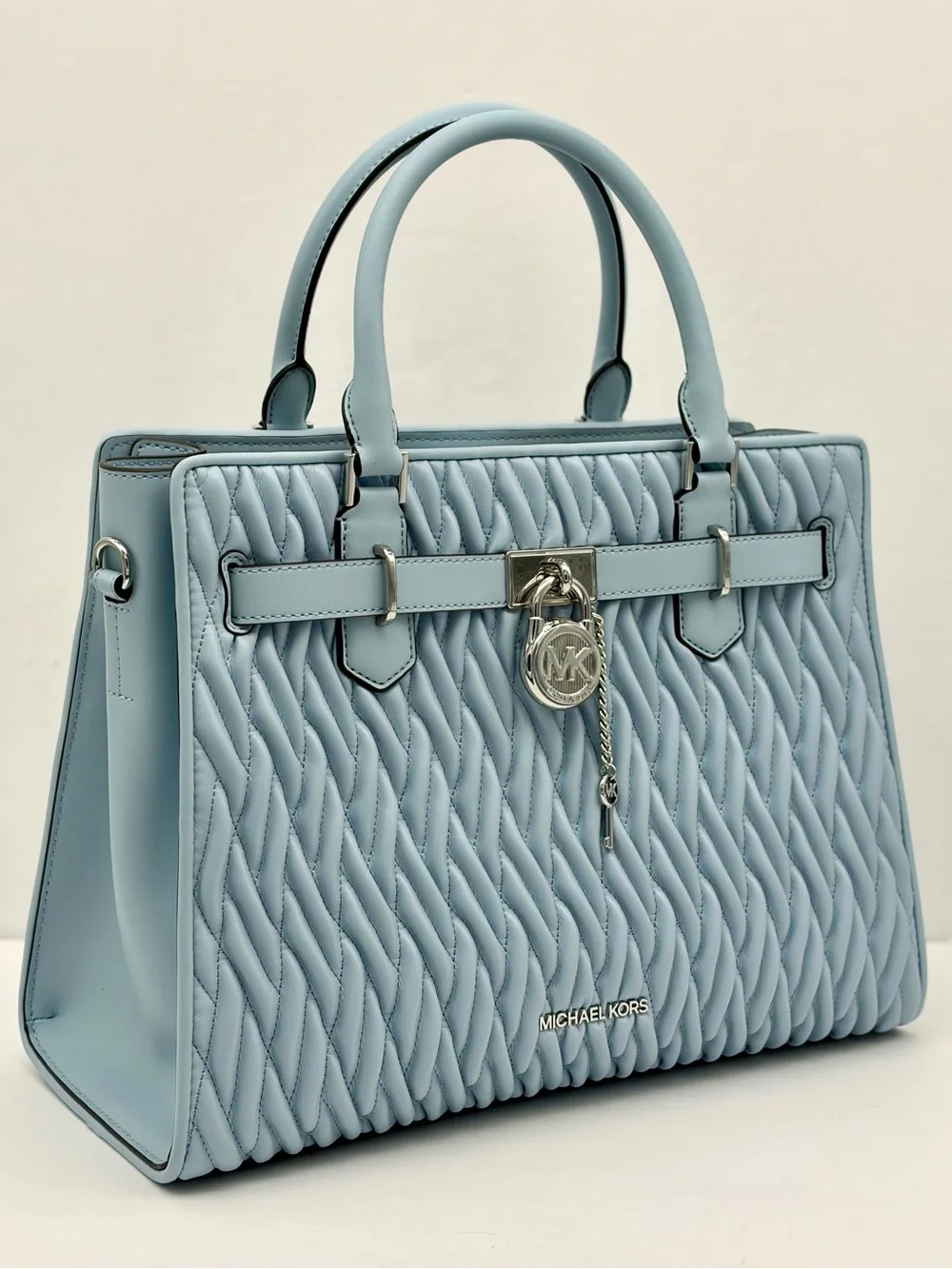 Michael Kors Hamilton Medium Matelassé Satchel Crossbody